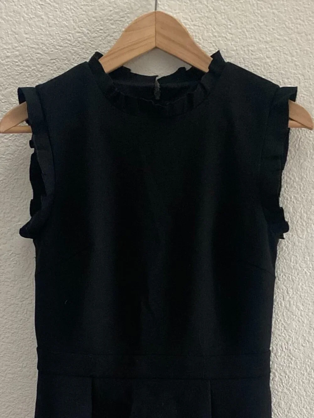 J.Crew Ruffle-Trim Sheath Dress Size 2 Black BP646 Formal Business Wedding